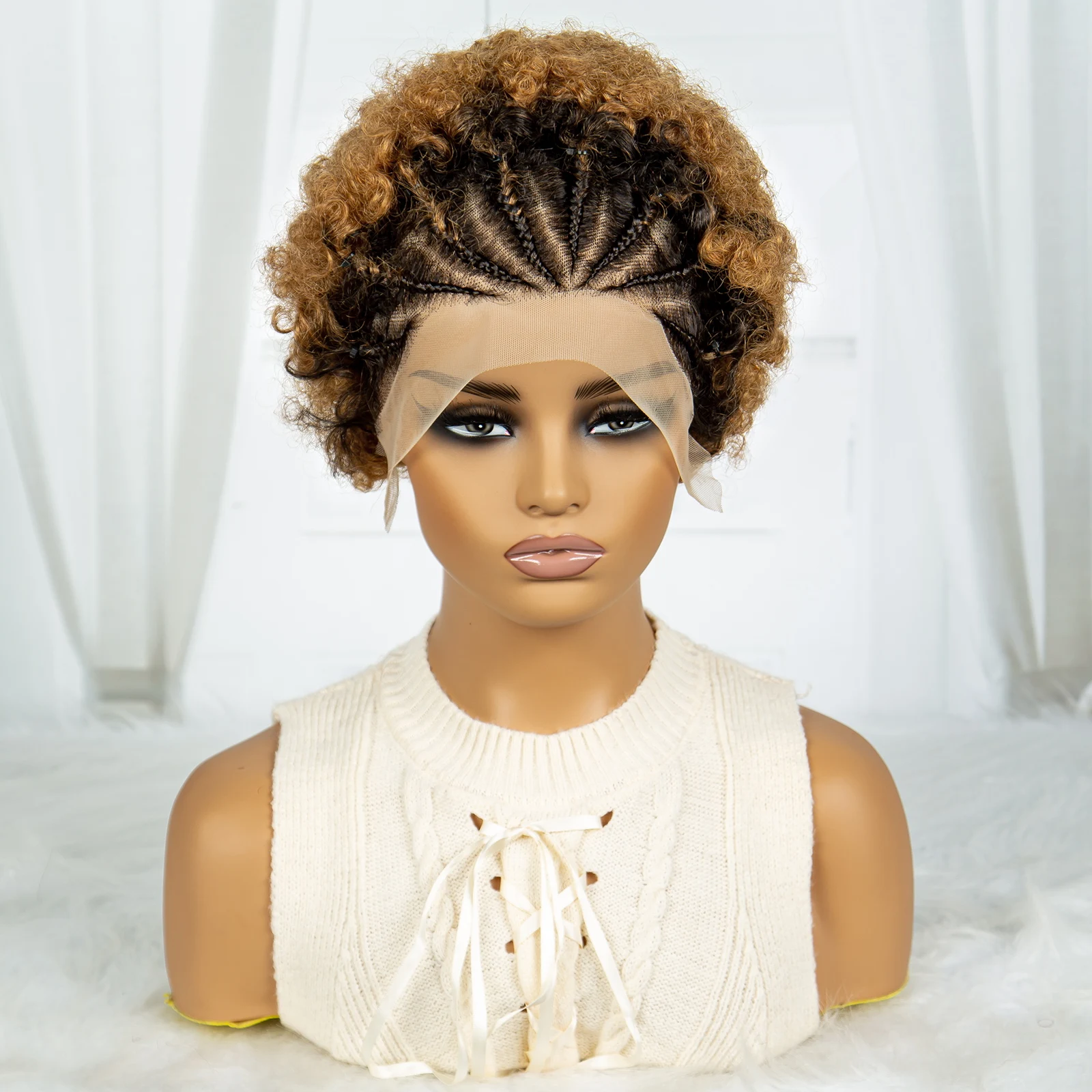 Парики 1B-30 цветов 6 дюймов прозрачные 13x4 на сетке фронтальные парики 200% плотность