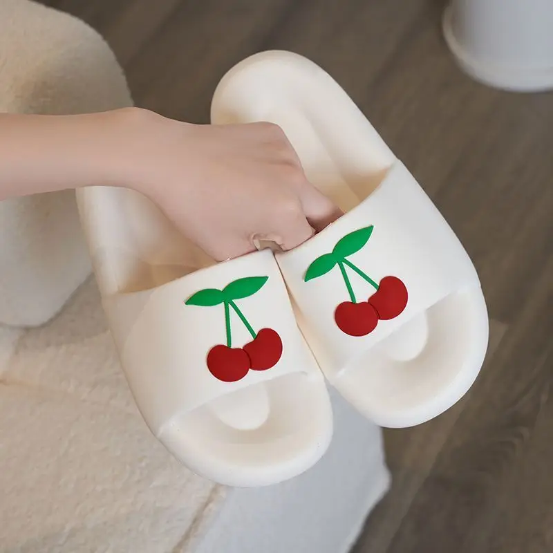 Tulip Slippers Women Men Shoes Thick Platform Women'S Home Slippers Soft Sole Cute Bow Ladies Flip Flops Zapatillas Chaussons