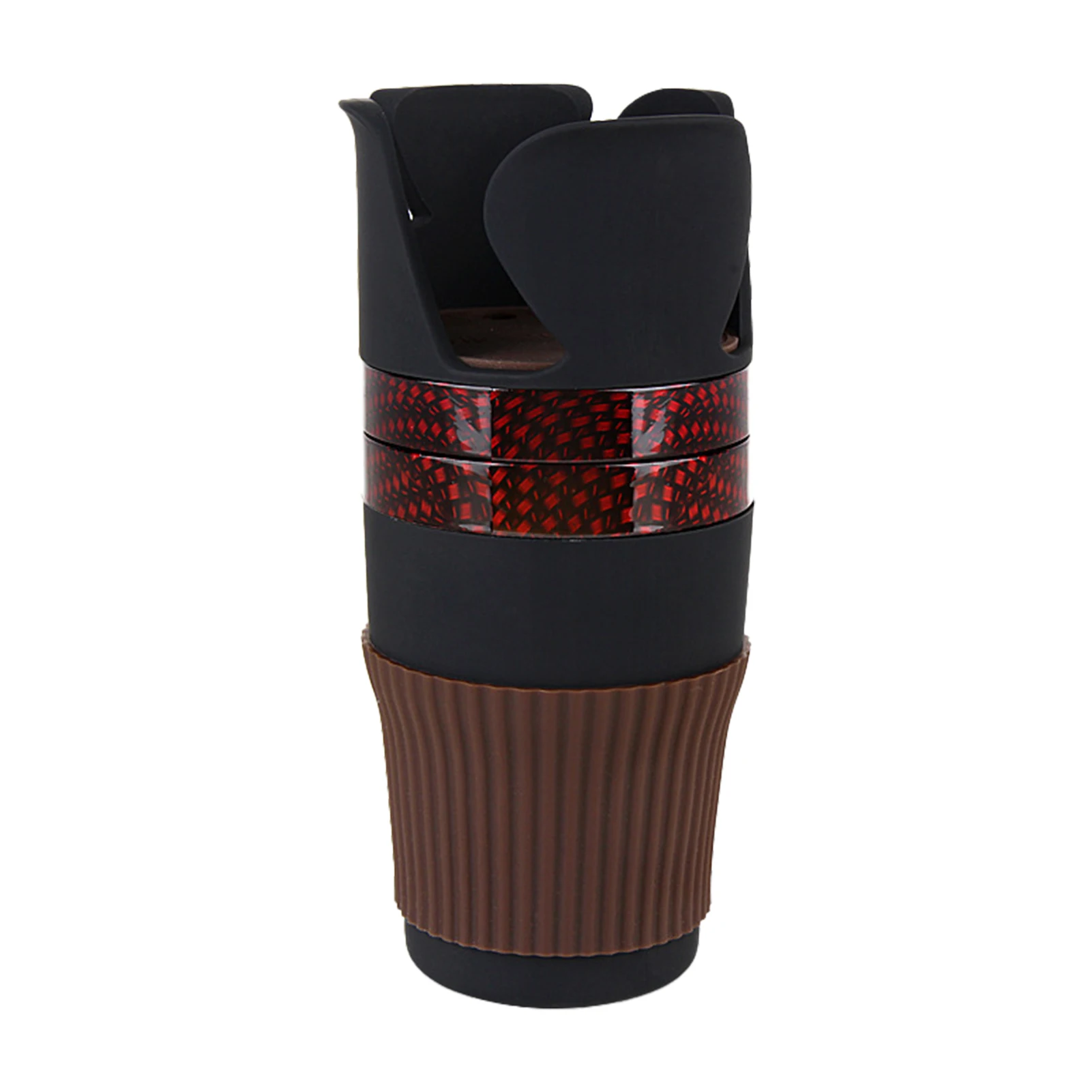 

Car Cup Holder 360 Degree Rotation Stable Practical Driving Phone Stand 3 In 1 Large Capacity Non Slip Interior Accessories