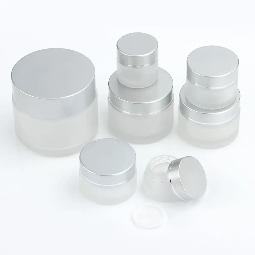 

Cosmetic Containers Cases Cream Lotion Box Makeup Pot Jar with Lids Round Ointments Bottle Refillable Empty Sample Jars