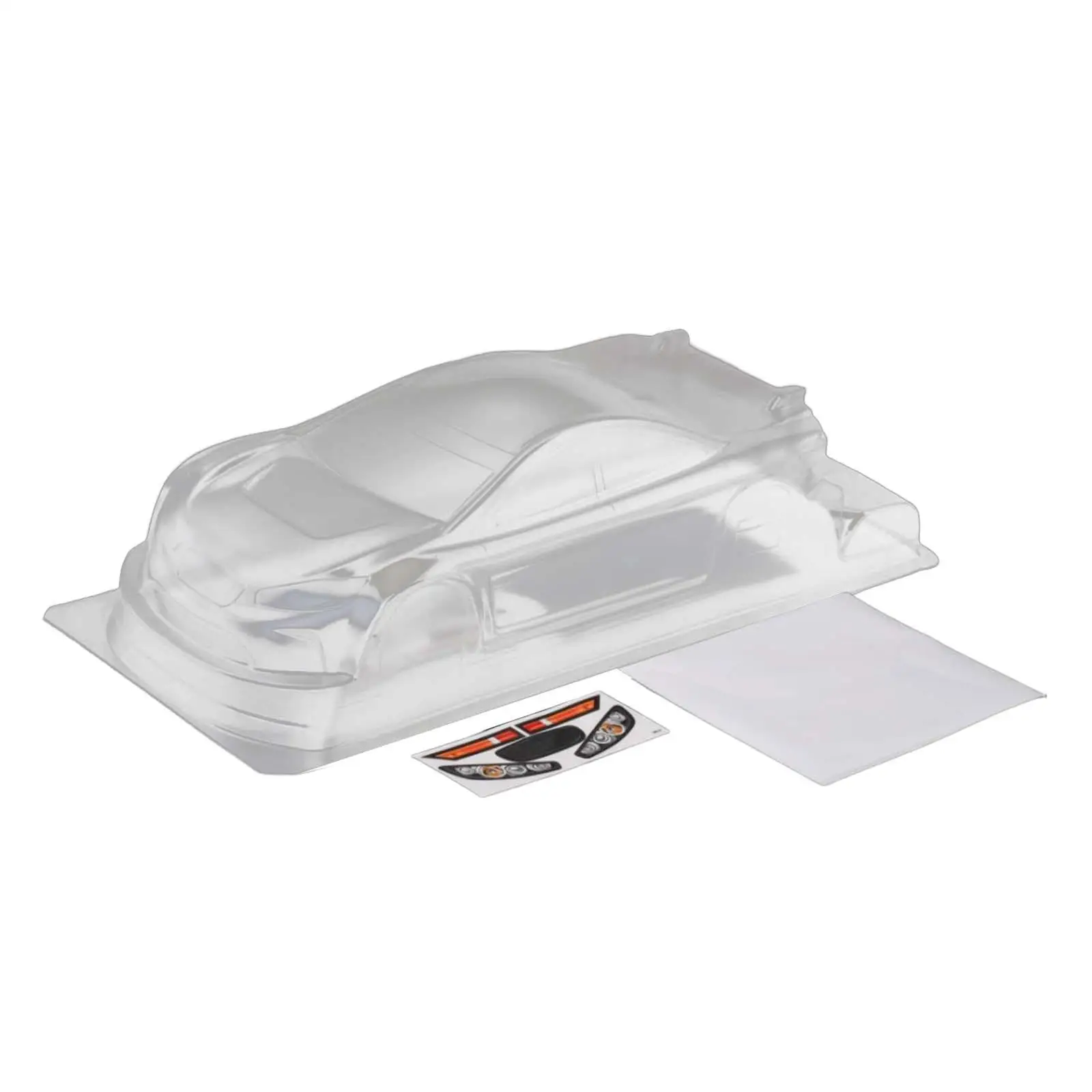 

RC Car PC Shell, 210mm Wheelbase, Transparent with Sticker, 1/10 RC Car PC Clear Body for RC Crawler Truck Parts Accs