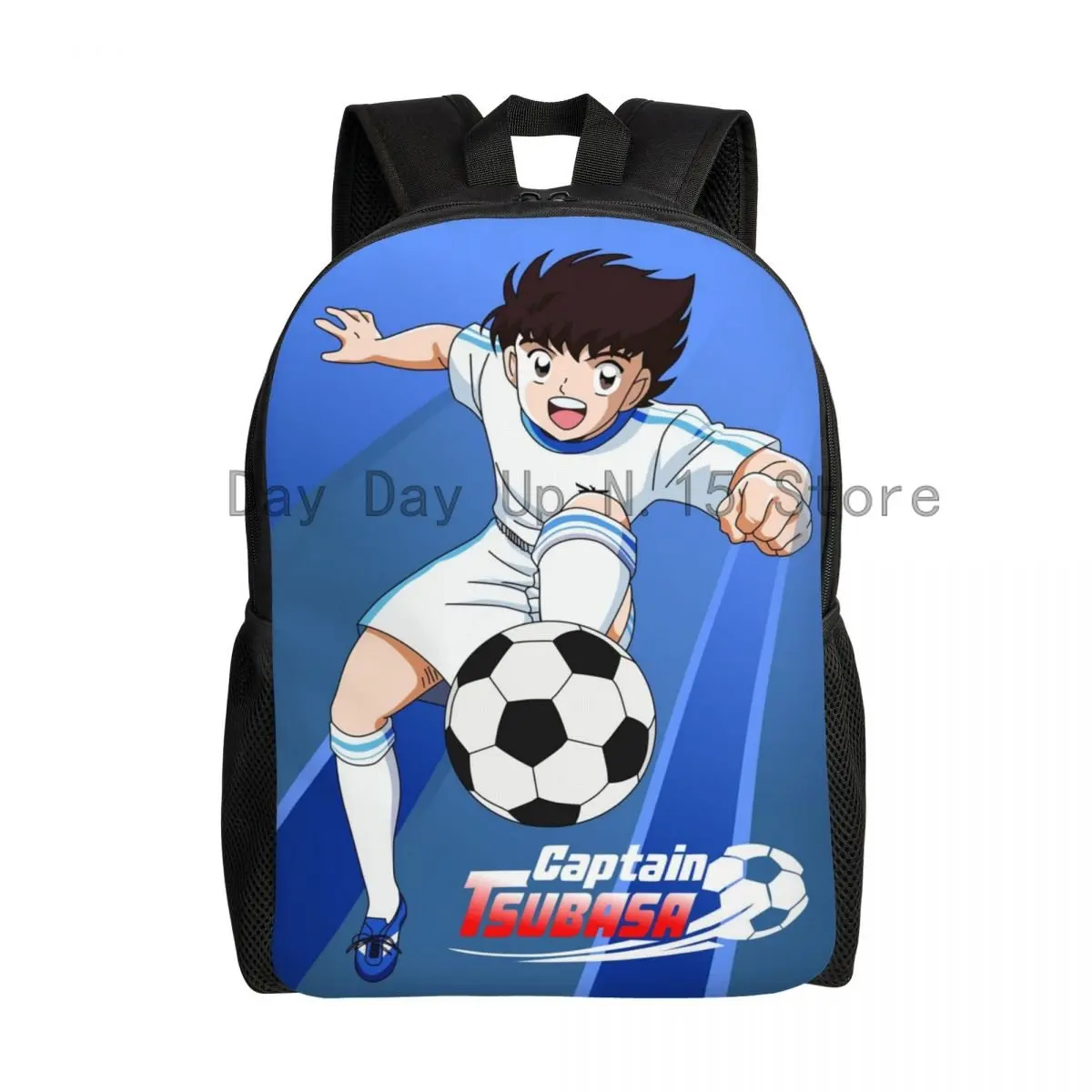 Classic Manga Captain Tsubasa Laptop Backpack Men Women Fashion Bookbag for School College Students Japan Footballer Anime Bags