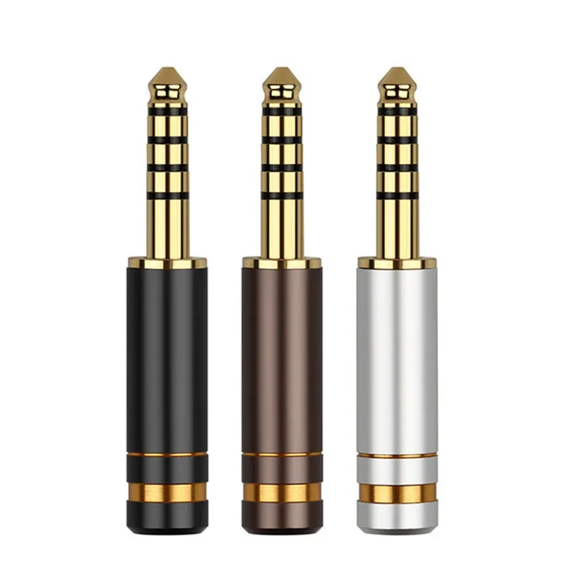 

5 Pin 4.4 Connector Headphone Adapter Gold Plated Copper Aluminum Alloy Shell 4.4mm Plug For Soldering Speaker Terminal Amplifer