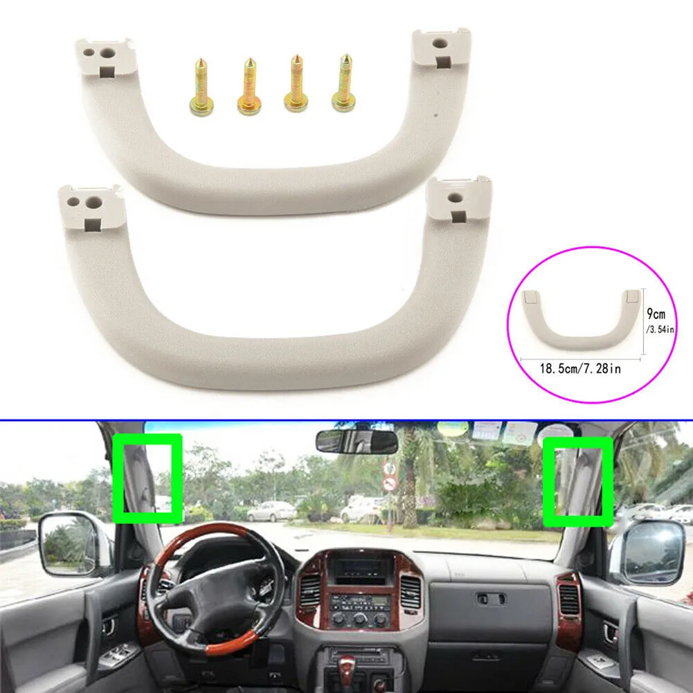 

1 Pair LH+RH Front Grab Roof Handle Auto Replacement Part For Mitsbuishi Pajero Shogun V2 V3 V6 V7 1990-2007 Roof Armrest Handle