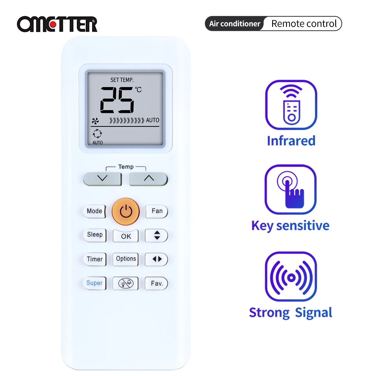 

NEW Original Air Cnoditioning Remote Control For Midea RG70A/BGEF RG70 ABGEF RG70E/BGEF Controller
