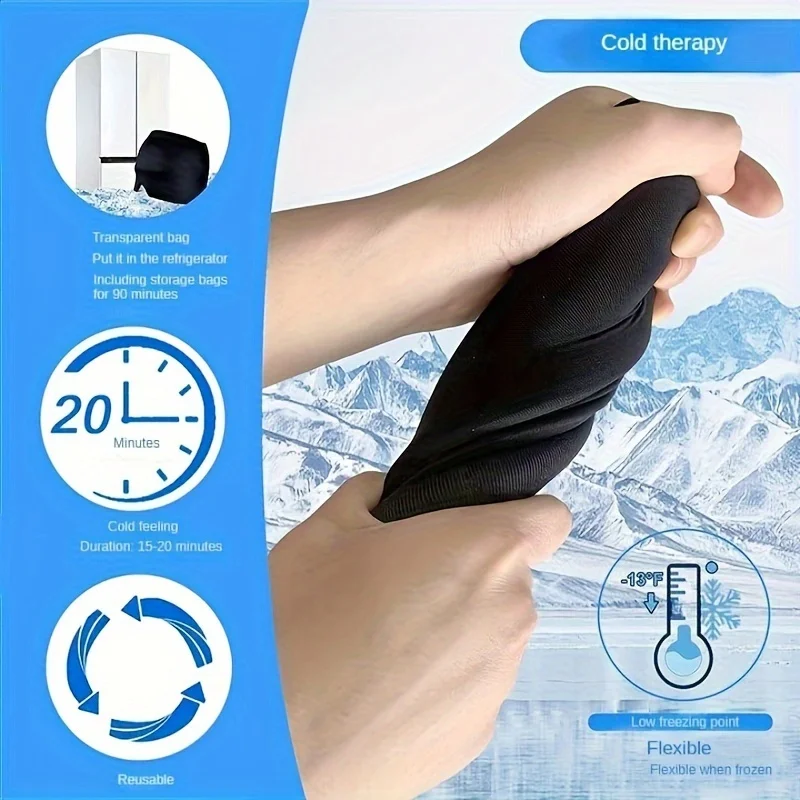 Ледяной флисовый колпачок охлаждающая головка флисовая маска для массажа головы