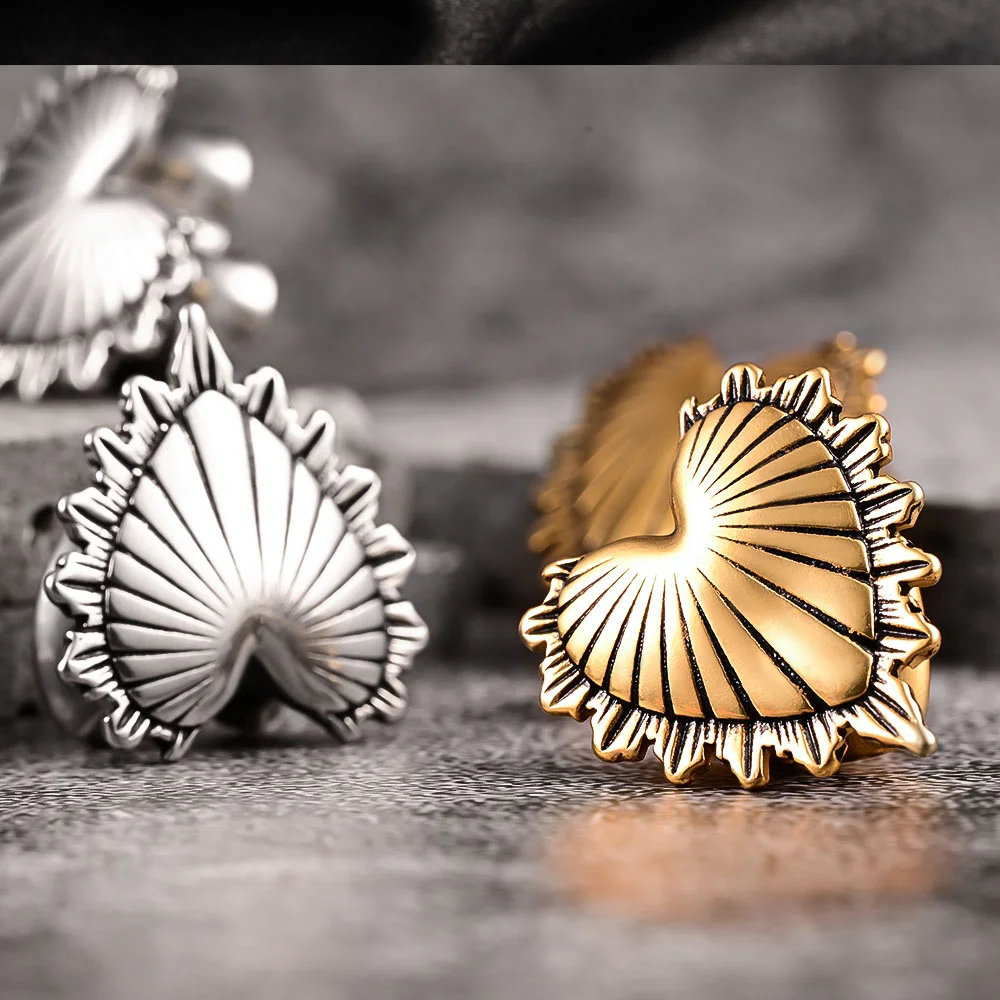 Doearko 2PCS Cool Heart Ear Plugs Gauges Expander Stainless Steel Tunnels Stretcher 8mm-16mm Body Piercing Fashion Jewelry Gift