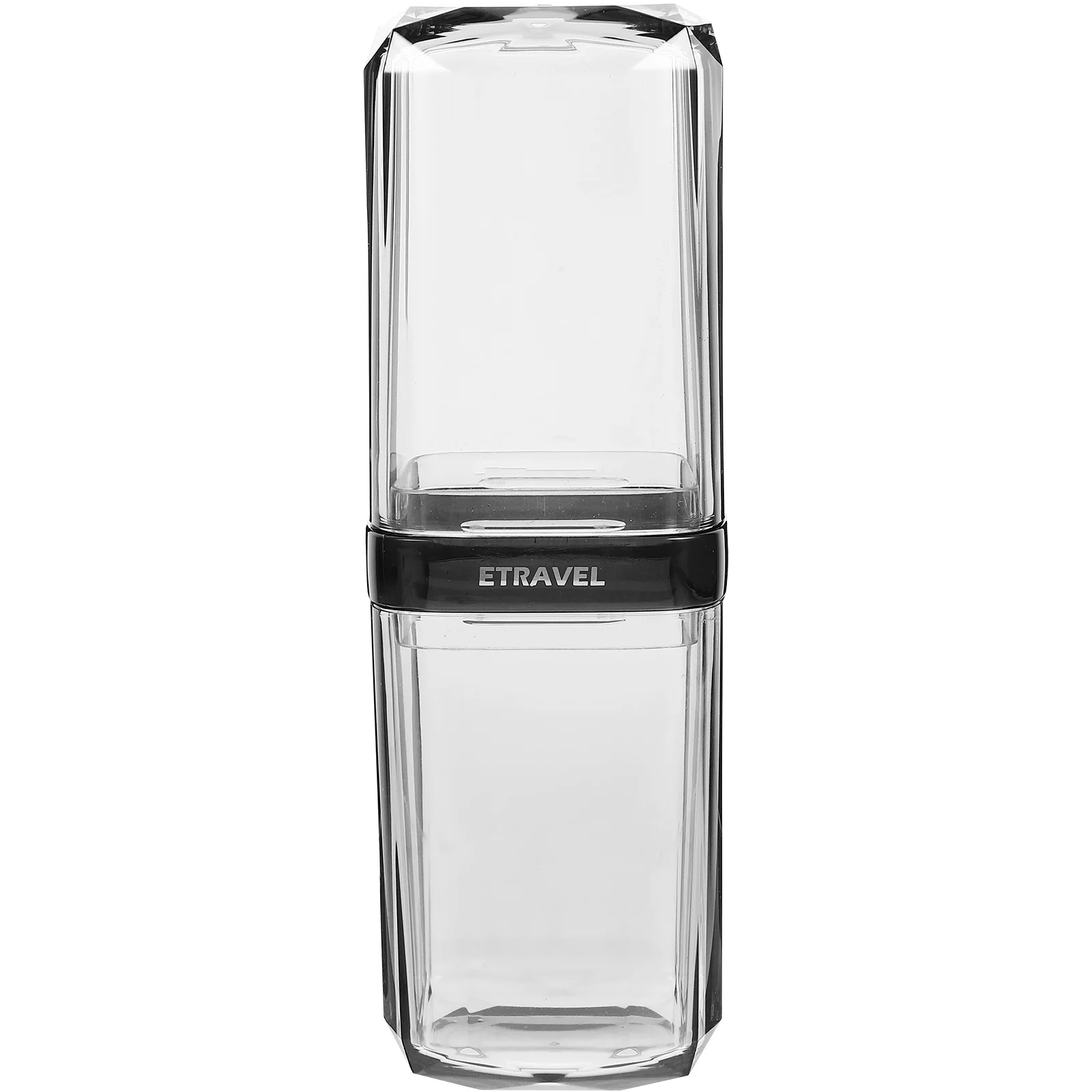

Portable Toothpaste Container Travel Use Carrier Clear Cup