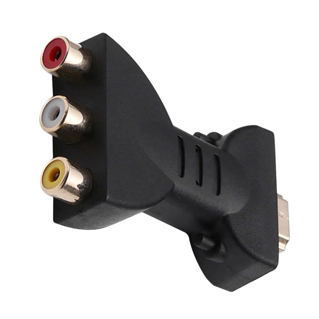 

Mini HD to 3 RGB/RCA Video Audio Adapter Digital Signal AV 1080p Component Converter Accessories For HATV DVD TV TXTB1