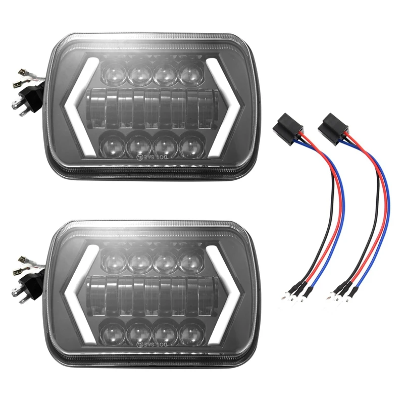 

300W Brightest 5 inch X7 inch /7 inch X6 inch Projector Led Headlights with Drl for Jeep Wrangler Yj Cherokee Xj H6054 H5054 H60