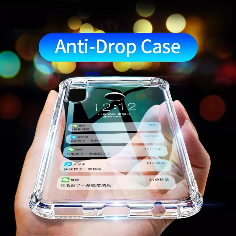 

Clear Bumper Shockproof Cover Case For Samsung Galaxy A6 A8 Plus A7 A9 2018 S7 S8 S9 S10 S20 Note8 9 J4 J6 J8 Air Silicone case
