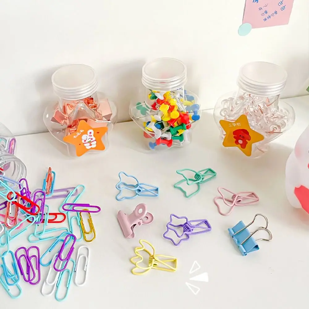 

Binding Supplies Clear Binder Clips Stationery Long Tail Clip Push Pins Paper Clip Foldback Clip Metal Thumbtack Binder