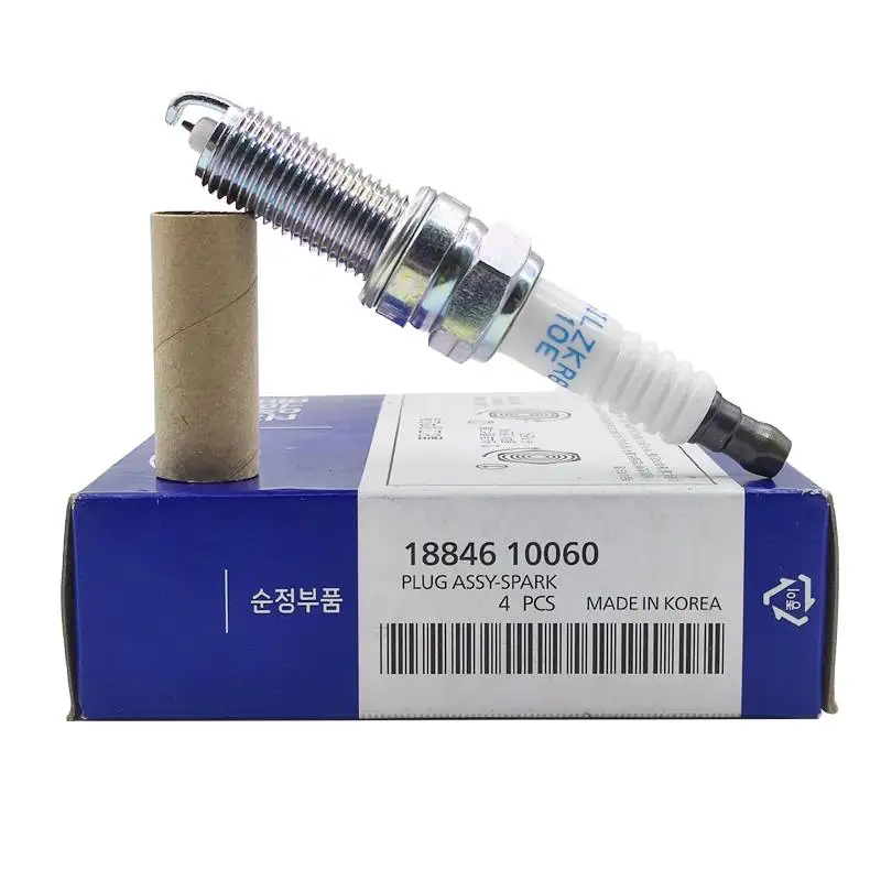 

4pcs 18846-10060 SILZKR6B10E Iridium Spark Plug For Hyundai I30 Accent Veloster Solaris Kia Rio Soul 1884610060 SILZKR6B-10E
