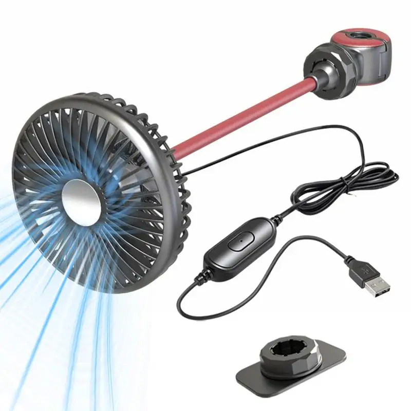 

Автомобильный вентилятор на заднее сиденье, электрический вентилятор с поворотом на 360 градусов для кемпинга, Автомобильный Вентилятор охлаждения на сиденье, вентилятор на заднее сиденье для грузовика, кемпинга