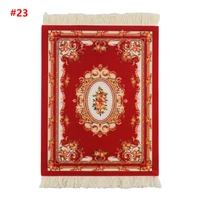persian mini woven rug mat mousepad retro style carpet pattern cup laptop pc mouse pad with fring home office table decor craft