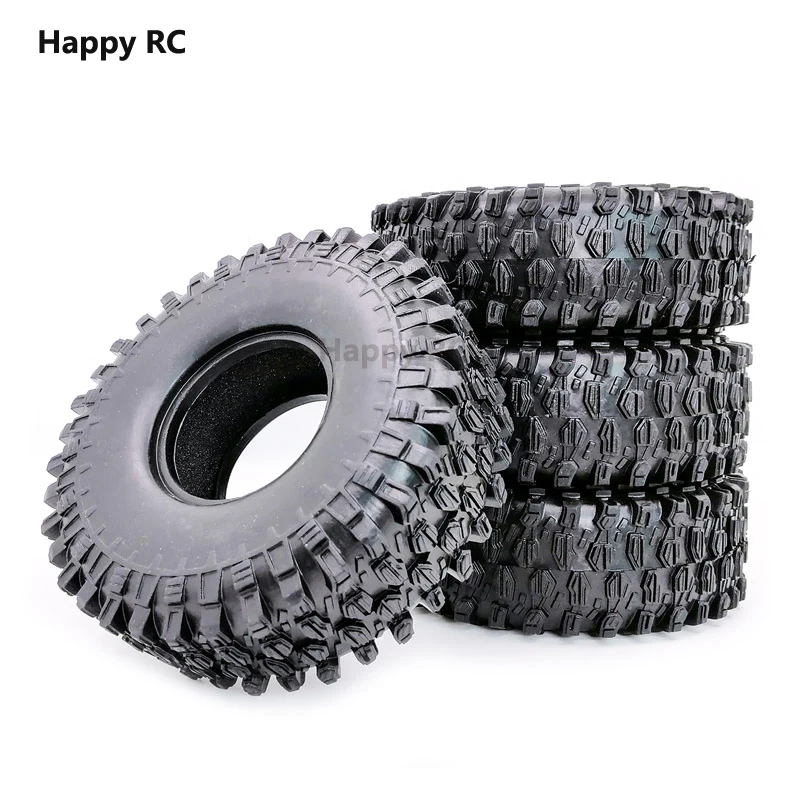 

4PCS 118MM 1.9" Rubber Rocks Tyres / Tires for 1:10 RC Rock Crawler car for Axial SCX10 90047 D90 D110 TF2 TRX-4
