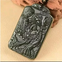 hot selling natural hand carve jade cyan pixiu necklace pendant fashion jewelry accessories men women luck gifts