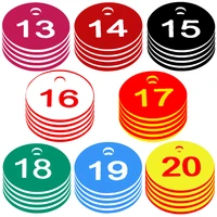 8 colors dia 3 5cm abs round numbered label husbandry farm beehive tag beekeeping box sequential numbers animal livestock marker