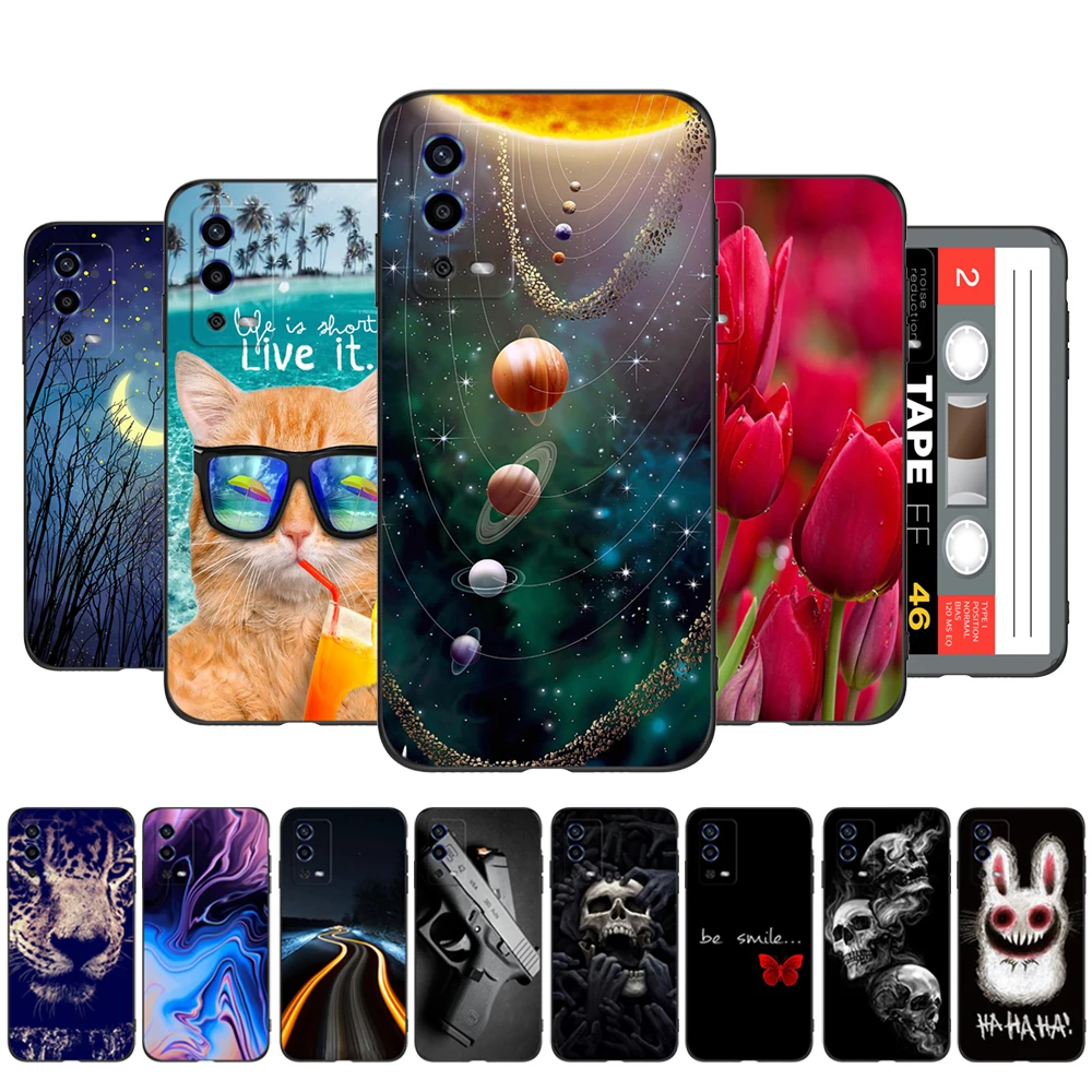 Для OPPO A55 4G чехол 6,51 дюйма CPH2325 Мягкая силиконовая задняя крышка для Oppo A55 OPPOA55 A 55 4G 2021 дюймов чехол для телефона