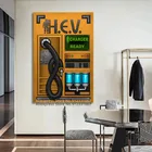 Половинная жизнь, художественный плакат HEV, искусство на холсте, декоративная живопись