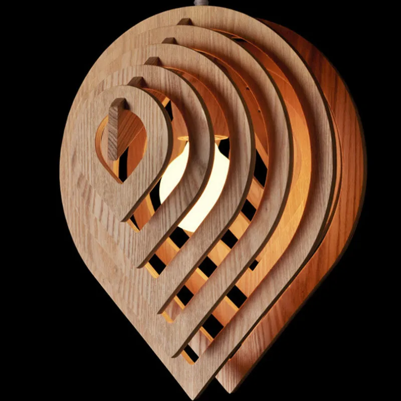 

Современный деревянный подвесной светильник E27 в скандинавском стиле, подвесной светильник в виде капли воды, подвесной светильник в стиле лофт, подвесной светильник для столовой, домашний декор