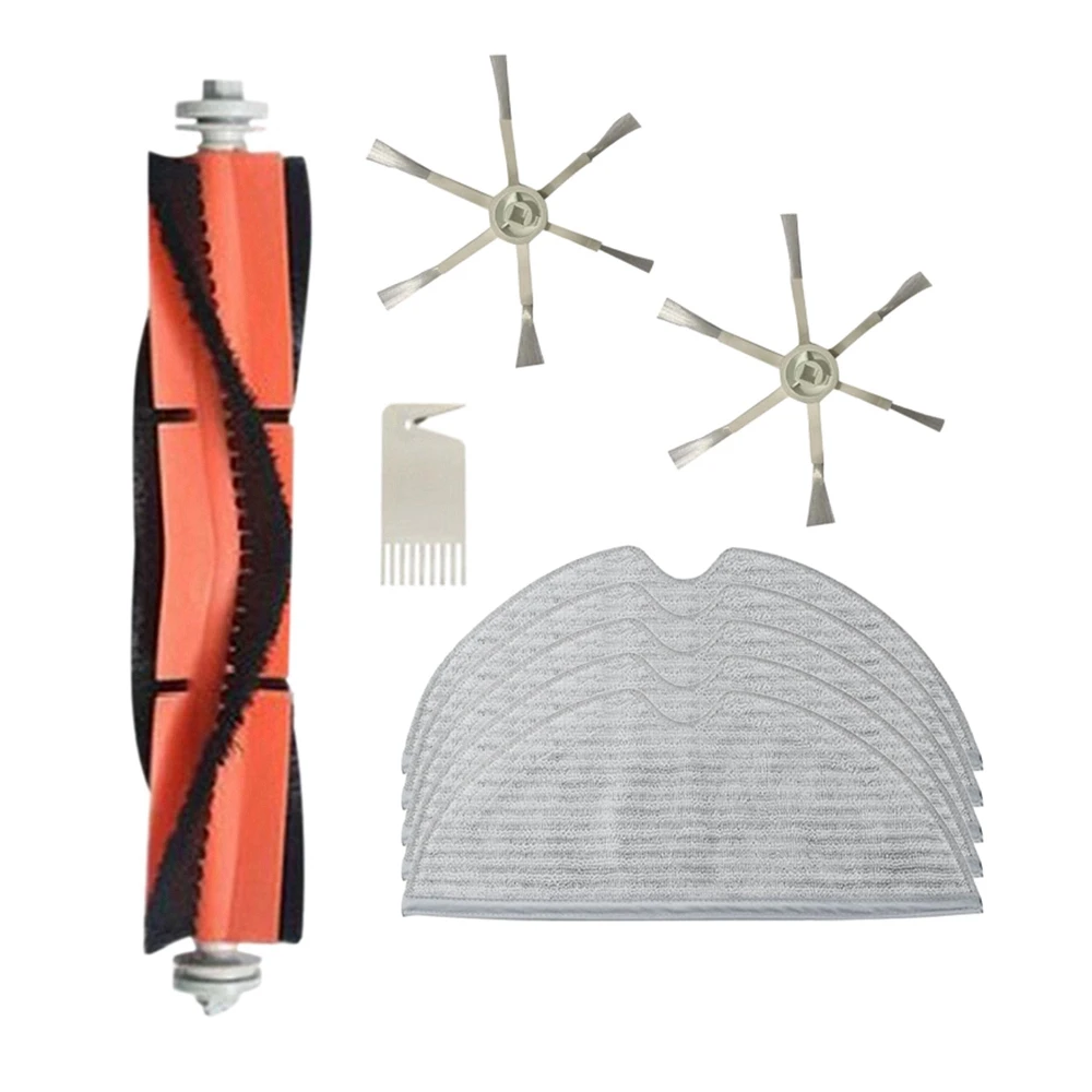 

Набор сменных деталей для робота-пылесоса Xiaomi Mijia 2C, моющаяся основная роликовая щетка, швабры, боковая щетка, 9 шт.