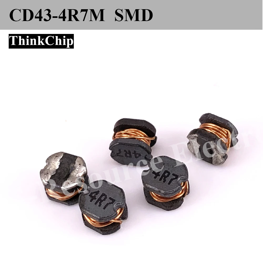 Фото (10 шт.) CD43-1R0M/1R5M/2R2M/3R3M/4R4M/6R8M/100M/150M-T Индуктор силовой для поверхностного монтажа, неэкранированный №2