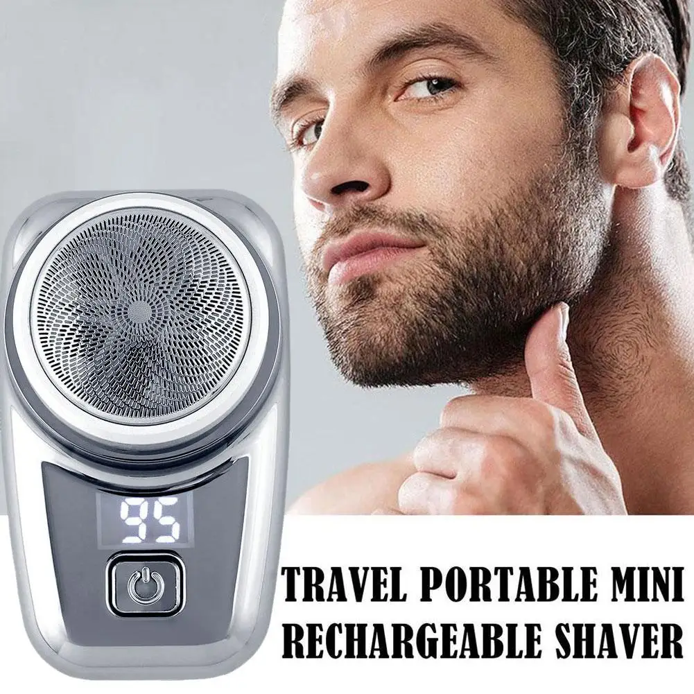 Mini-Shave Portable Electric Shaver for Men USB Rechargeable Electric Shaver Face Cordless Shavers Wet Dry Painless Shaver W3N1