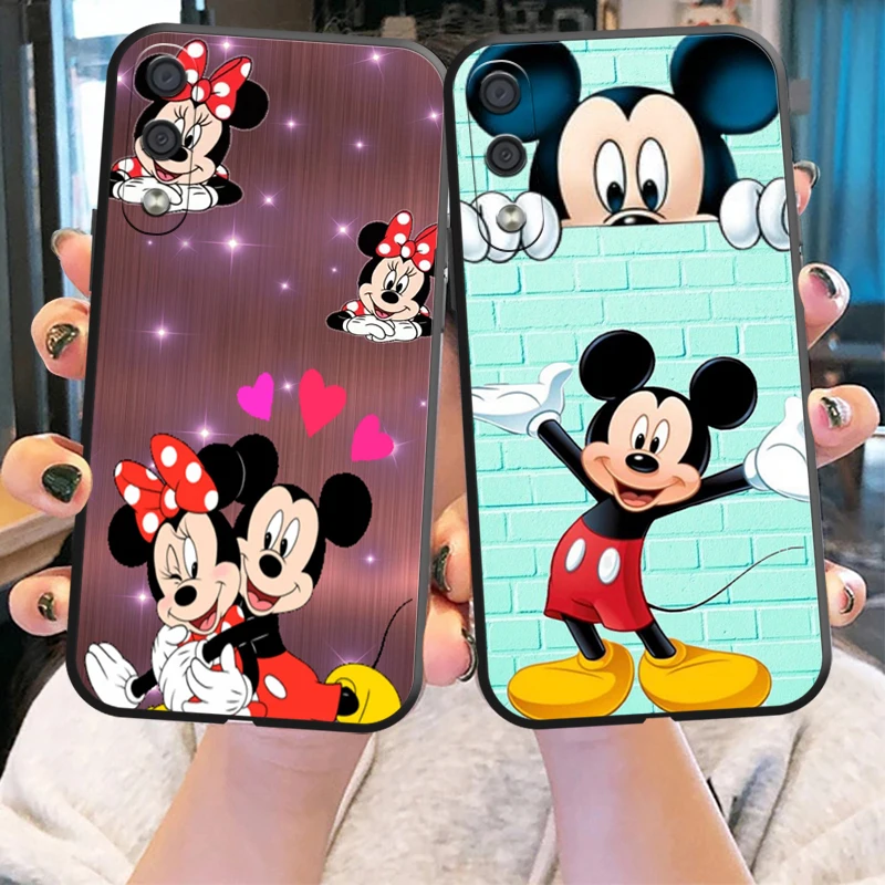 

Disney Mickey Mouse Phone Case For Samsung Galaxy M11 M12 M10 M20 M22 M30 M32 M51 Coque Carcasa Liquid Silicon Funda Black