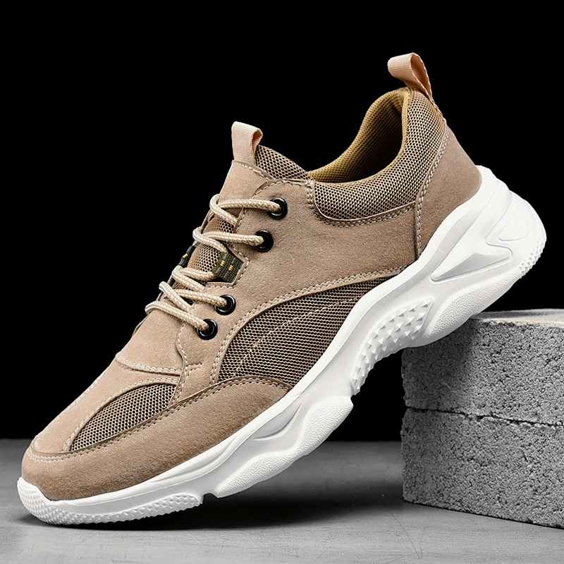 

2022 New Men Running Shoes Breathable Low Top Sneakers Comfortable Wear-Resisting Jogging Shoes Spring Autumn Outdoor Sneakers