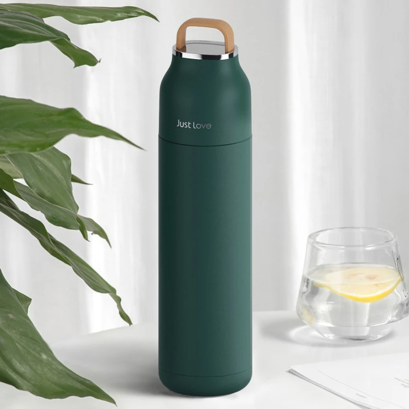 

500ml Large Thermos Bottle Sport Vacuum Flask 304 Stainless Steel Tumbler Insulated Cup Travel Tea Cup Lid Water Fice Cup
