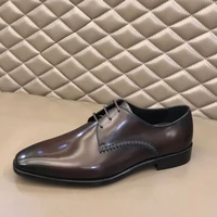 high quality men business dress suit shoes brand fashion bullock genuine leather laces wedding mens shoes