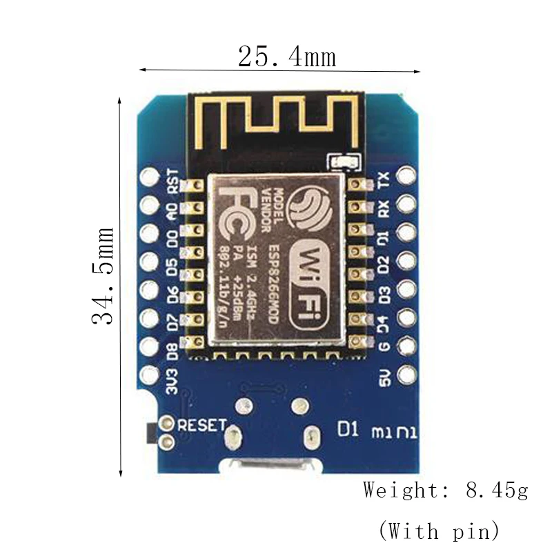 WeMos D1 Mini ESP8266 ESP-12F ESP12 модуль WiFi макетная плата Micro USB 3 V на основе ESP-8266EX 11 цифровых