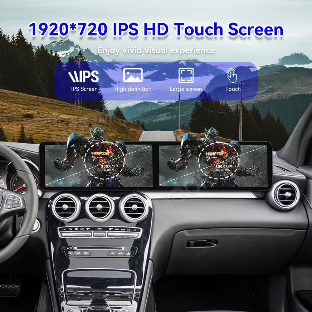 24,6-дюймовый автоматический радиоприемник с GPS-навигацией для Mercedes Benz GLC W253 C W205 2015-2018, автомобильный стерео головное устройство с двойным экраном Android Carplay (art.: 3920d2d76b3bf) - 3920d2d76b3bf