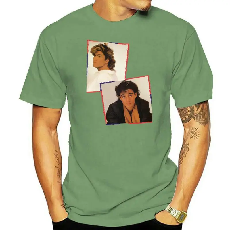 

WHAM T-Shirt George Michael Tribute Poster 80s Retro T Shirt New Mens Spring Summer Dress Short Sleeve Casual