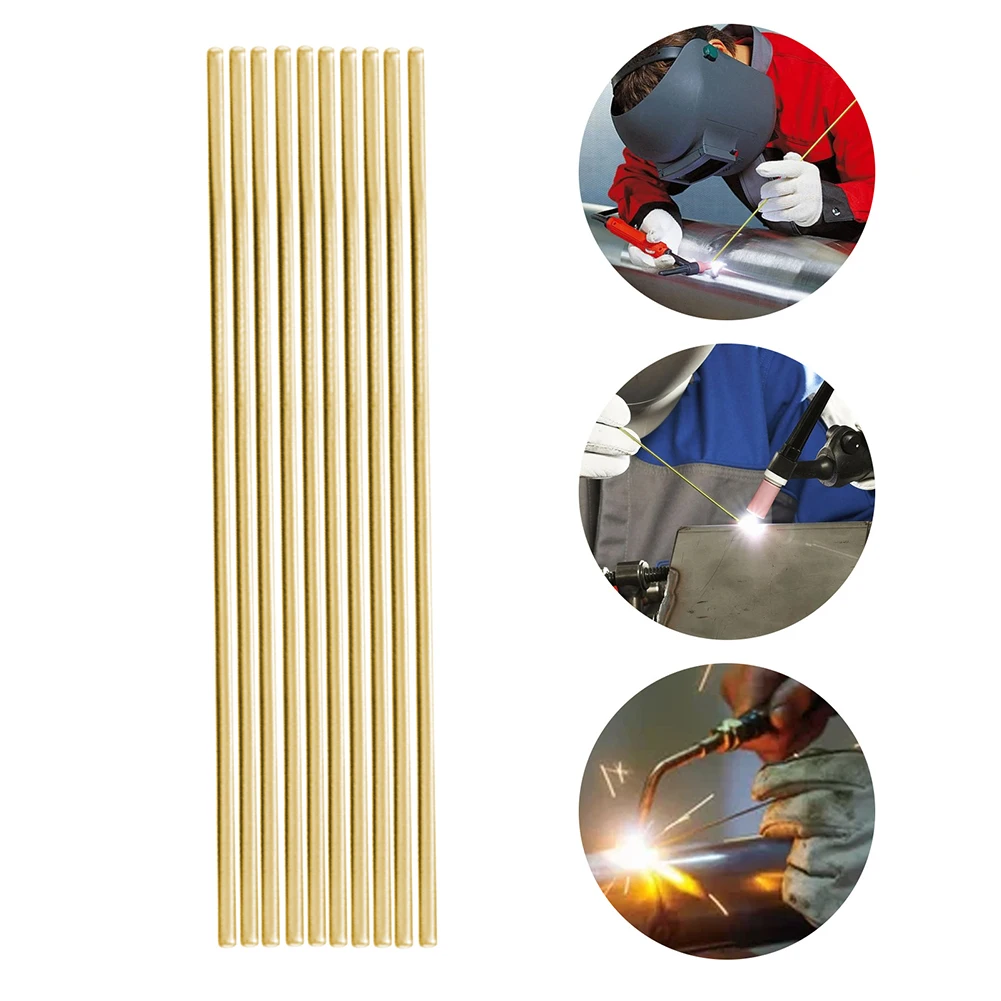 

10pcs Multi-function Low Temperature Brass Welding Rods Electrodes Easy Melt Weld Bars Cored Wire Welding Soldering Supplies