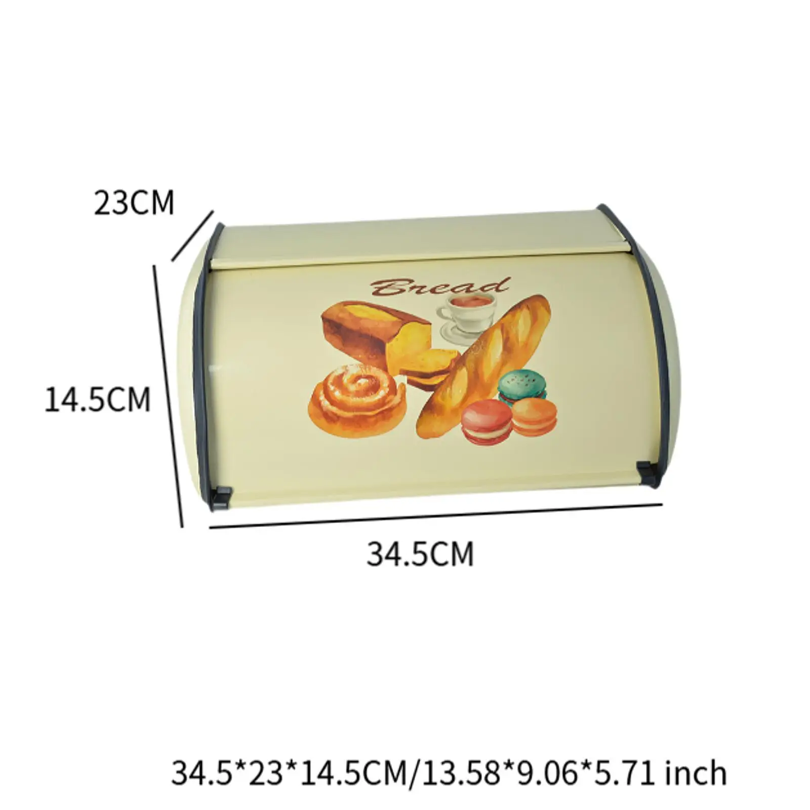 Большая металлическая коробка для хлеба Кухонный Контейнер хранения буфета