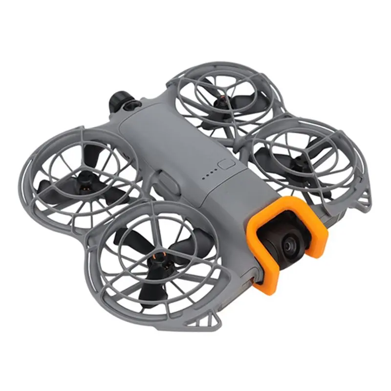 Фото Аксессуары для дрона A96T: Защитные бамперы (передний и задний) для DJI NEO2, защита от падений и царапин, оранжевые №4