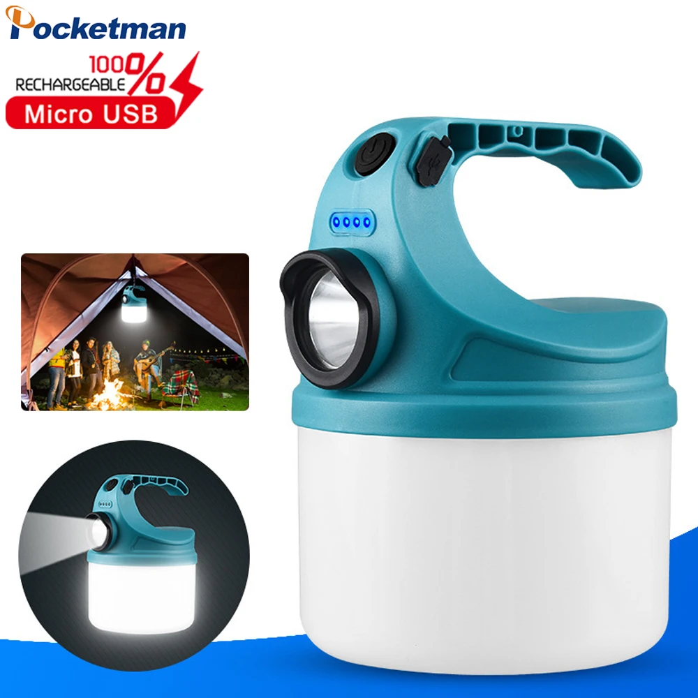

LED Camping Light Outdoor Hanging Light 4 Lighting Modes Rechargeable Tent Light Camping Lantern Night Light with Battery