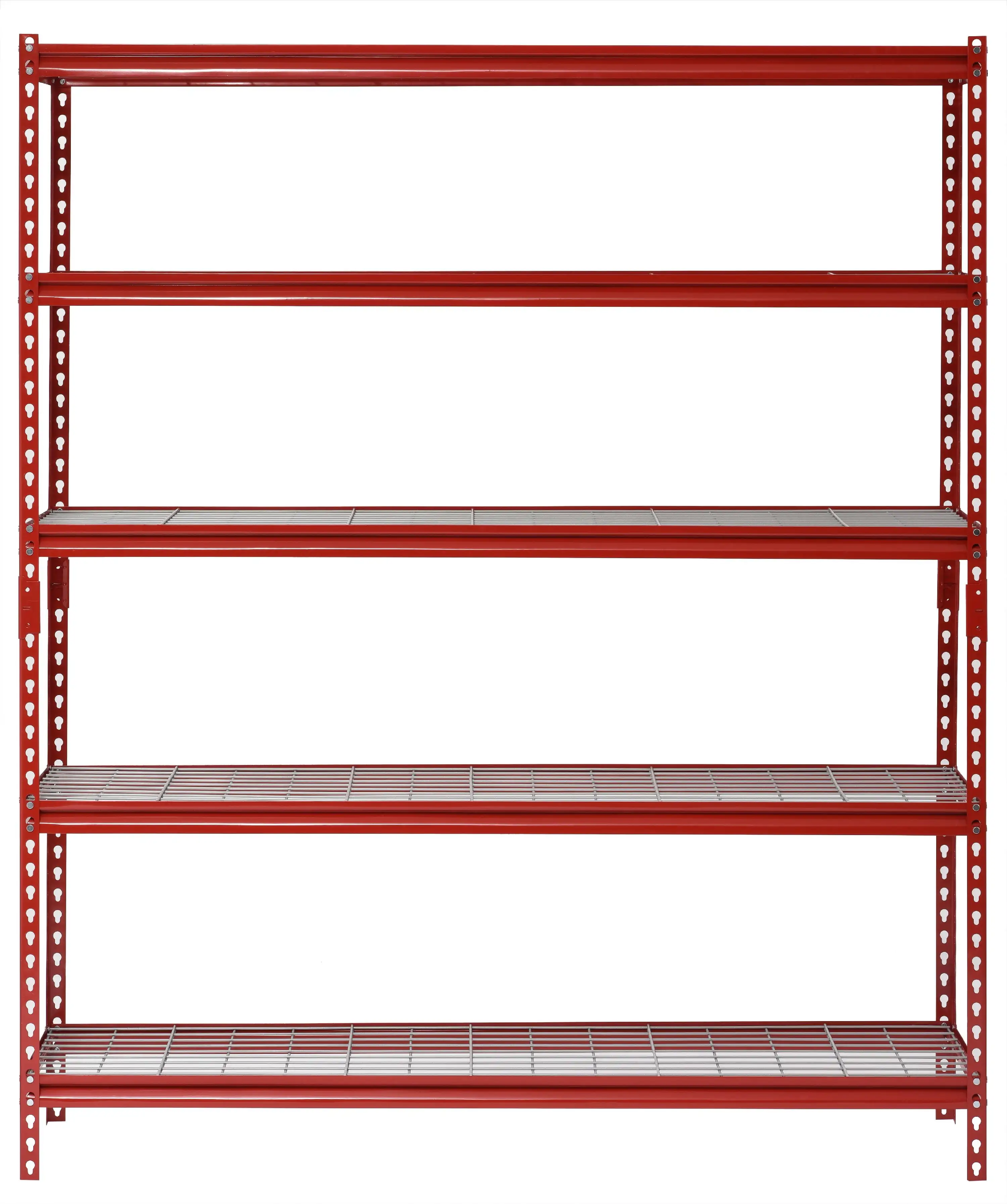 

Robust 5-Shelf Steel Shelf Unit - Red, 60"W x 24"D x 72"H