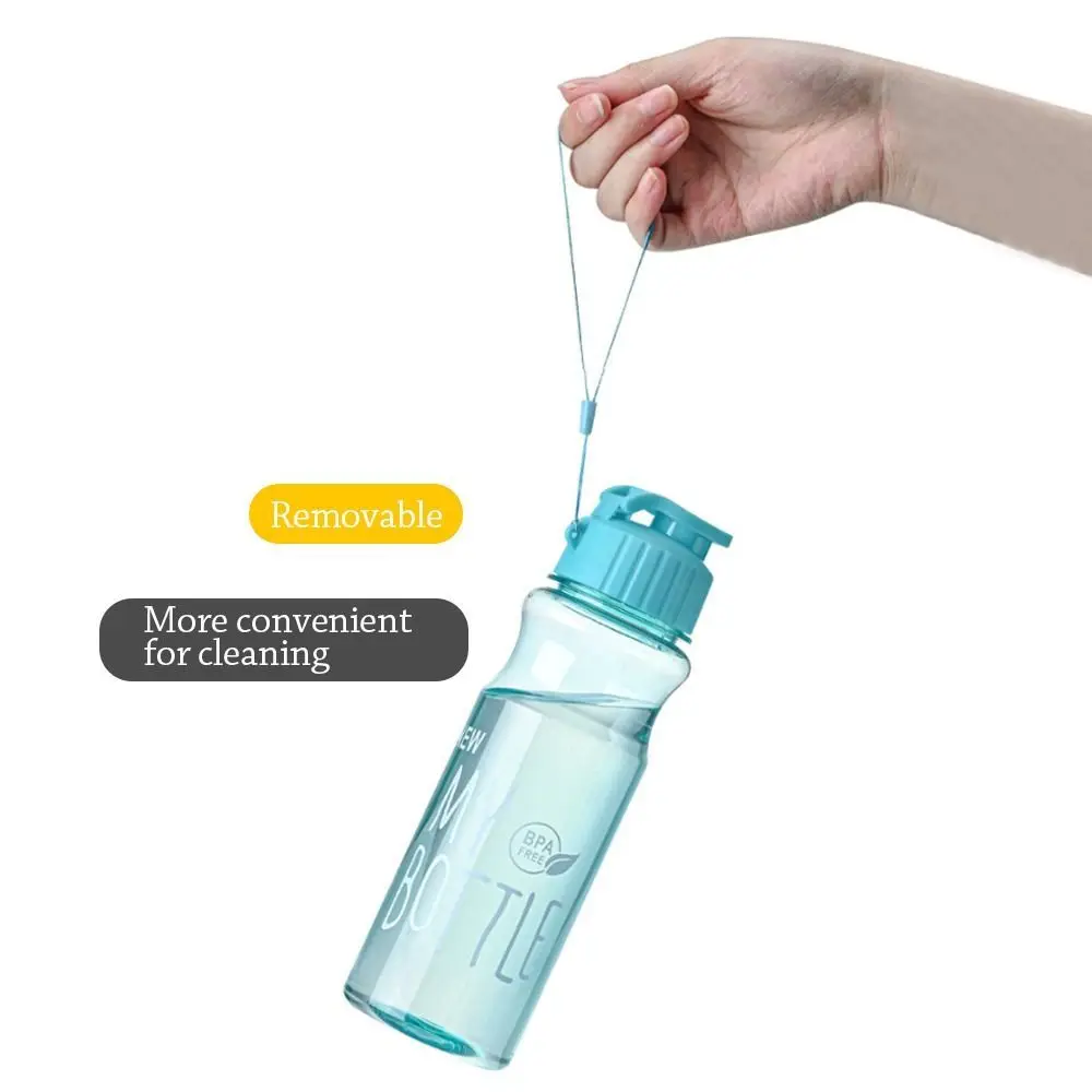 

Large Capacity Water Bottle Sports Kettle Outdoor Color Transparent Gift Plastic Cold Water Cup Portable 650ml Transparent