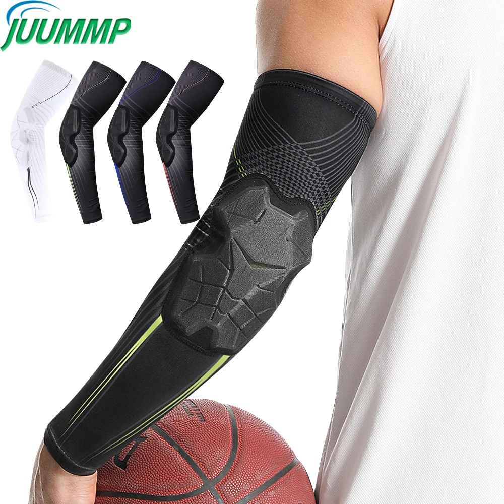

1Pcs Elbow Pads,Basketball Shooter Sleeves with Protective Pad,Collision Avoidance Padded Elbow for Volleyball Football Baseball