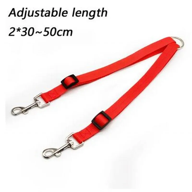 Двойной двойной строгий поводок для собаки два в одном прочный нейлоновый