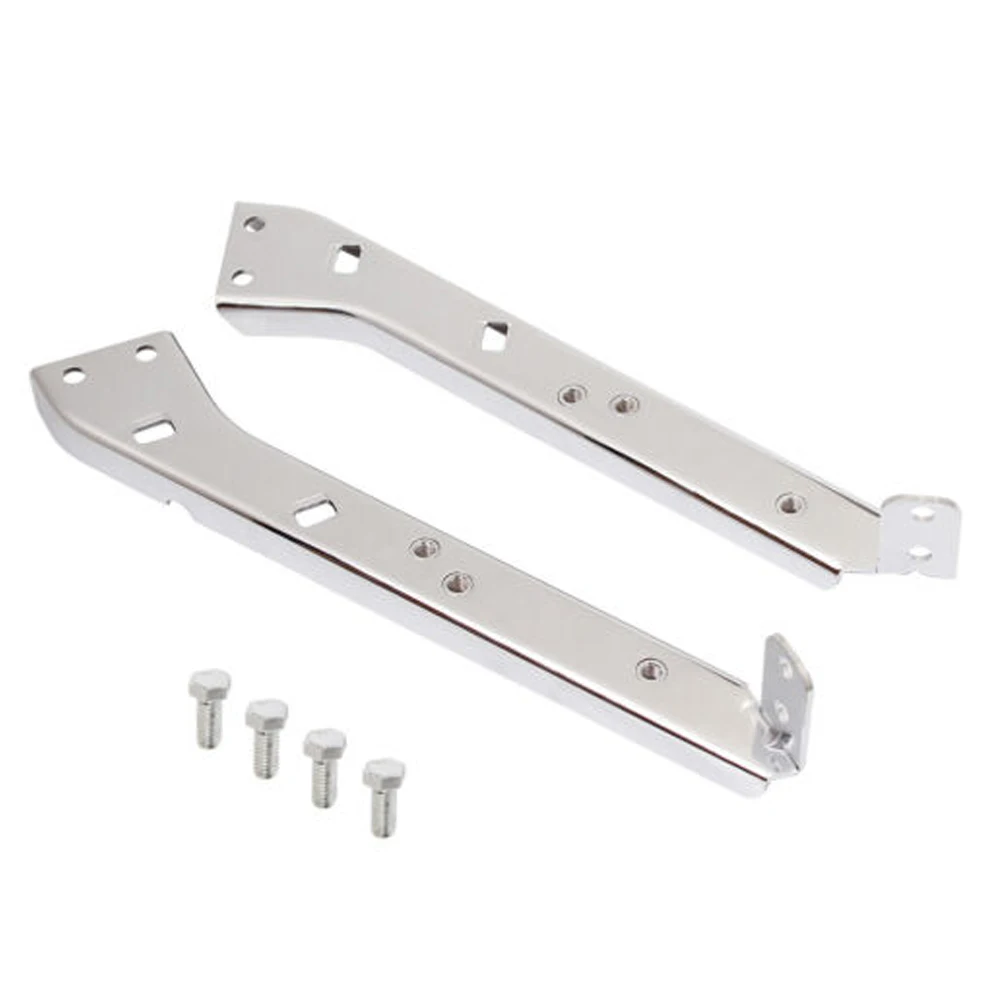 

Motorcycle Chrome Drag Heavy Duty Saddlebag Rail Rear Support Brackets Bracket Guards For Harley Touring Electra Glide 1985-2008