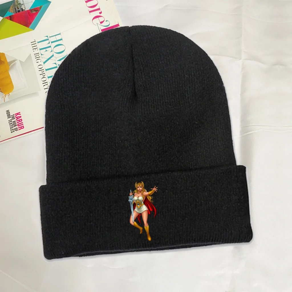 

She Ra and The Princesses of Power Loo Kee Animation Skullies Beanies Caps Sexy Knitted Winter Warm Bonnet Hats Unisex Ski Cap