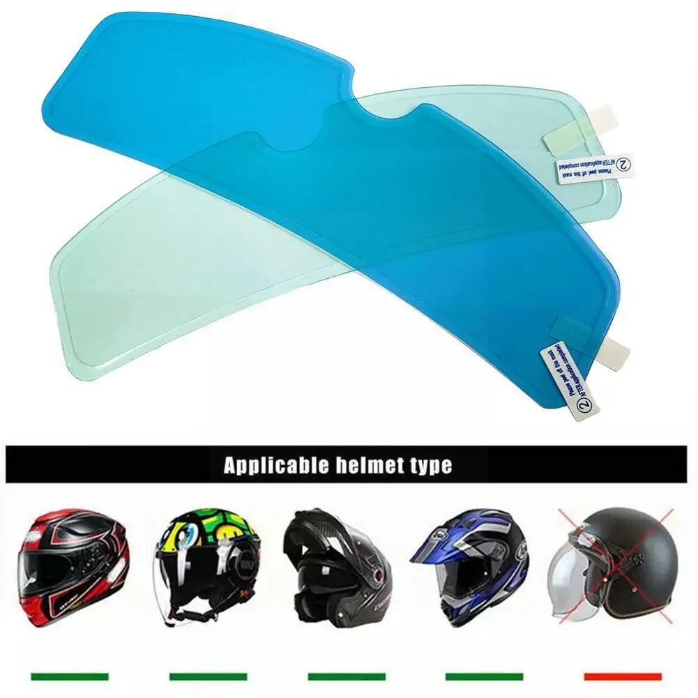

Universal Helmet Clear Anti-fog Patch Film Motorcycle Lens Fog Resistant Films For Helmets Optional Rainproof Anti Rain