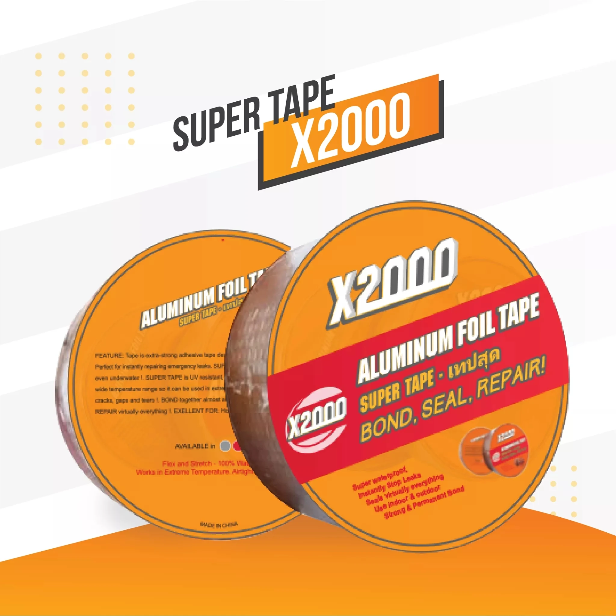 

Водонепроницаемая лента с высокой термостойкостью, алюминиевая фольга, бутиловая лента, клейкая лента для ремонта стен, трещин, крыши, кана...