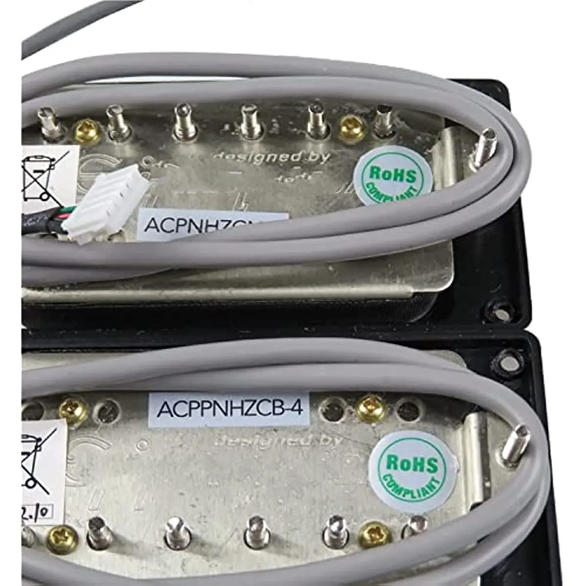 Фото Набор звукоснимателей Epiphone Alnico 5 с нажимным выключателем и двойной катушкой для гитары LP, 1 комплект №2