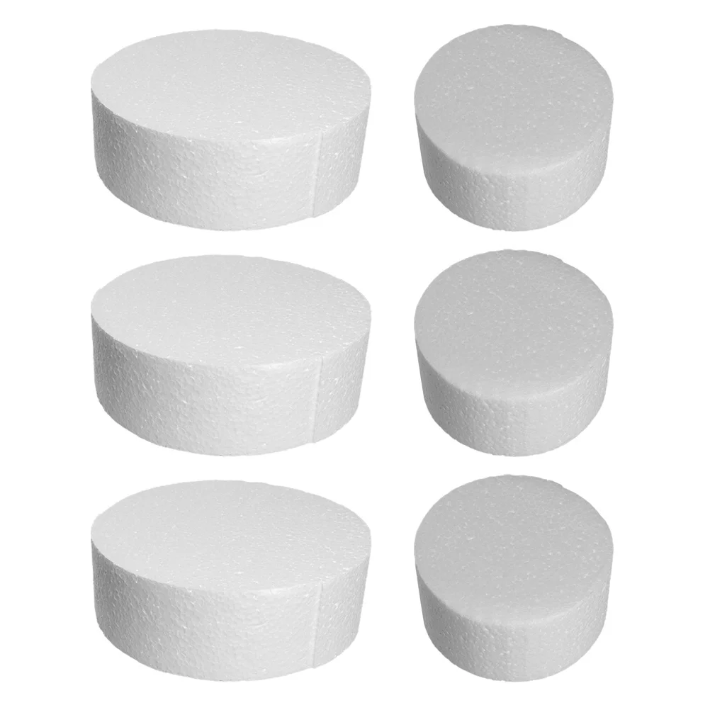 

6 Pcs Cake Molds Bling Decor Polystyrene Rings Foam Bear Shape Block Wreath