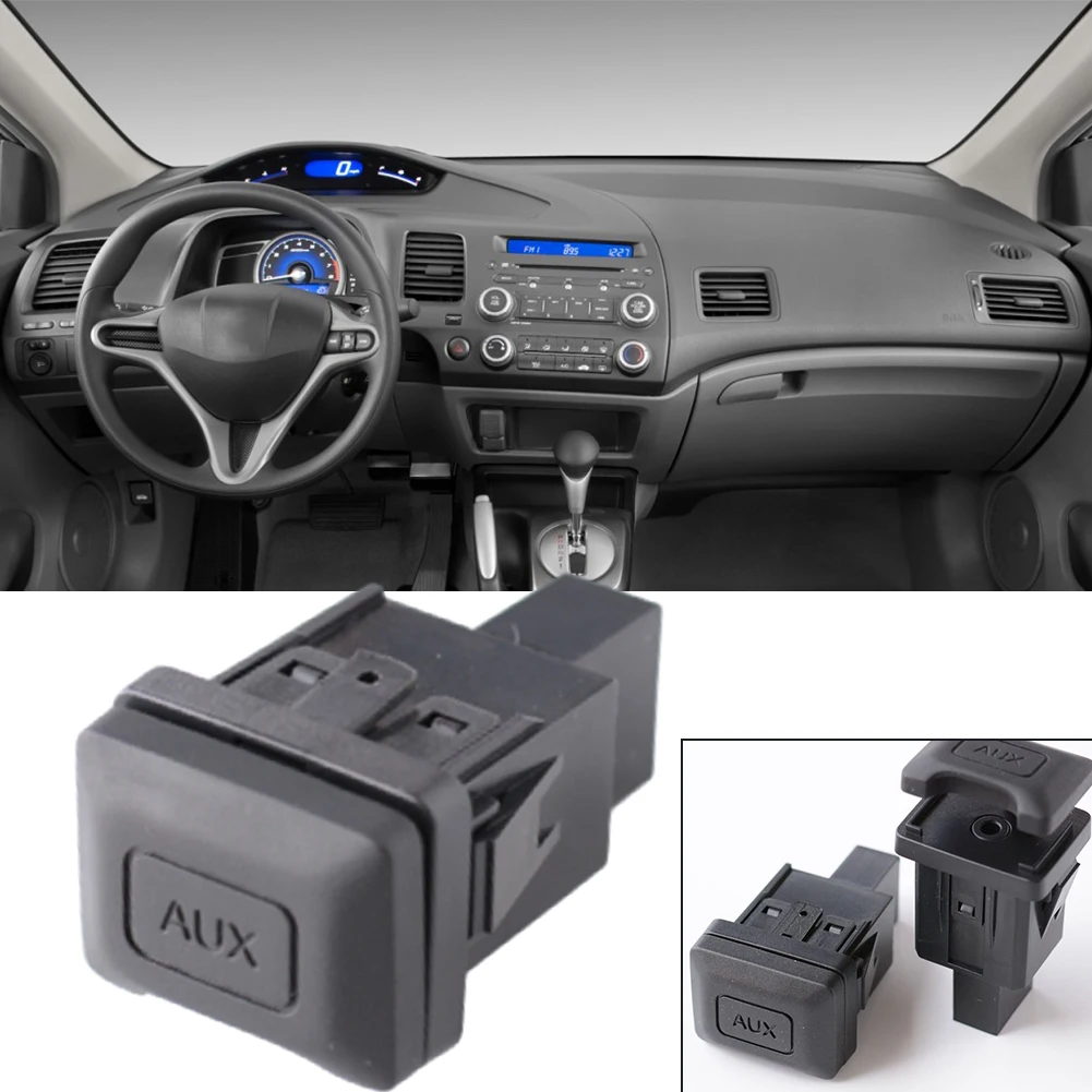 

Auxiliary Input Plug Adapter Durable And Reliable Car Interior Kit Aux Port For Honda For Civic For CRV 2009-2011 39112-SNA-A01